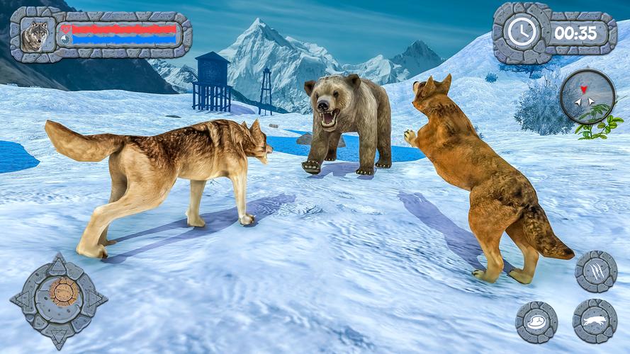 Arctic Wolf Family Simulator Ekran Görüntüsü 0