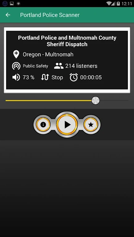 Portland Police Scanner Free Police Scanner App Ảnh chụp màn hình 0