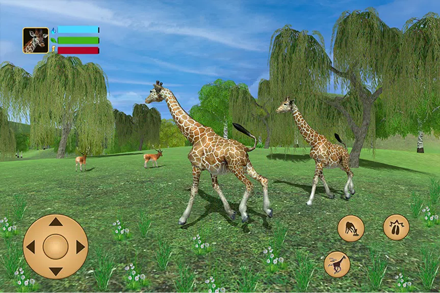 Giraffe Family Life Jungle Sim 螢幕截圖 0