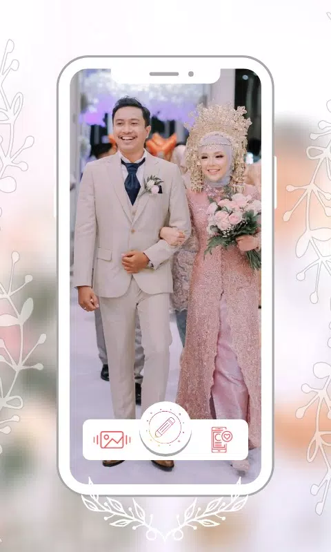 Hijab Couple Bridal Editor ဖန်သားပြင်ဓာတ်ပုံ 2