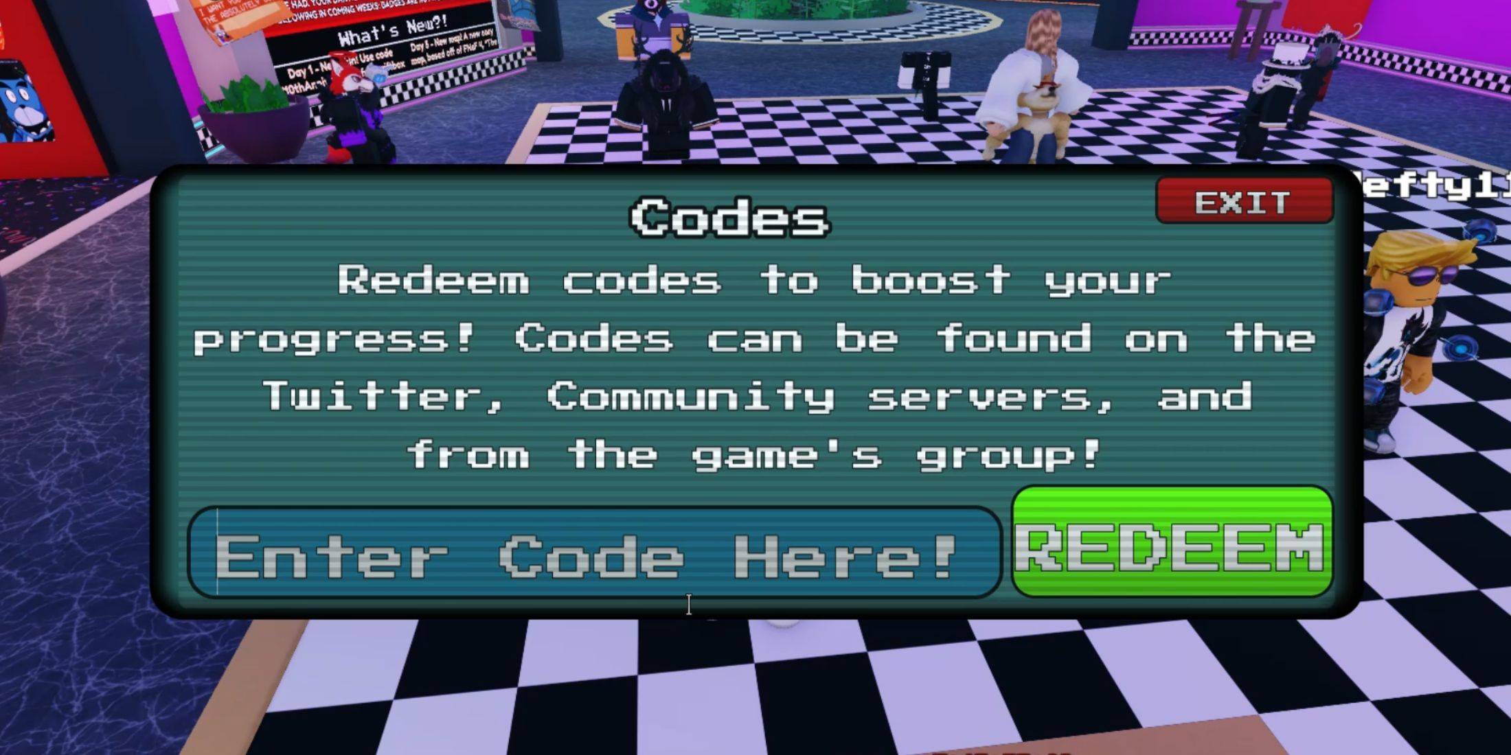 Redeeming Codes