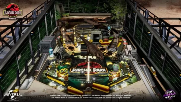„Zen Pinball World dodaje sześć nowych stolików inspirowanych klasycznymi filmami, w tym Jurassic Park”