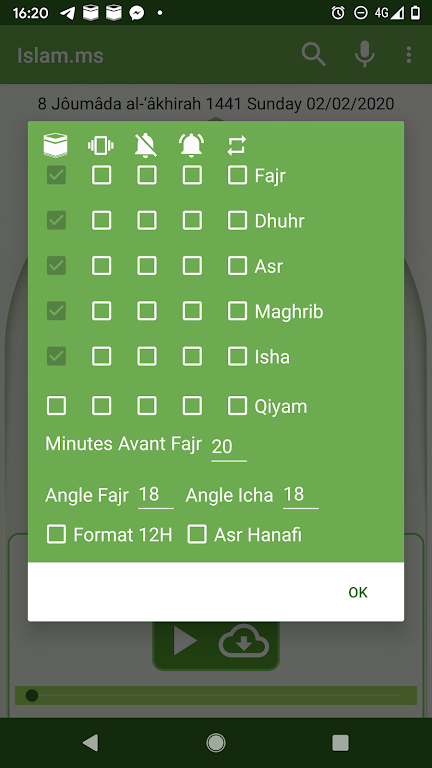 Islam.ms Prayer Times & Qiblah Ekran Görüntüsü 3