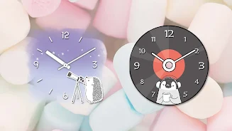 Analog clock widget ANIMALLIFE Captura de tela 2