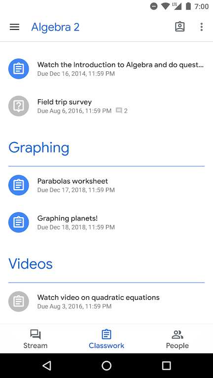 Google Classroom应用截图第1张