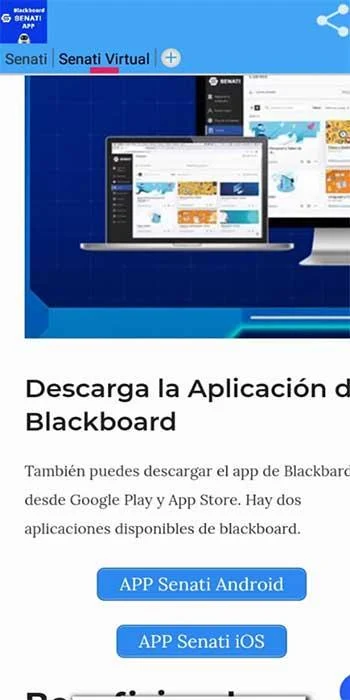 Senati Blackboard Ekran Görüntüsü 3