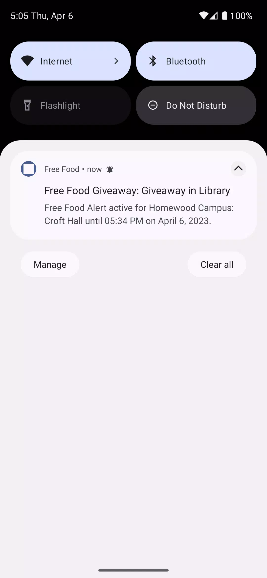 Free Food Alert ภาพหน้าจอ 2