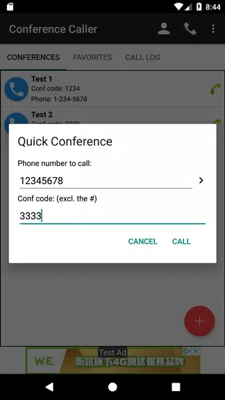 Conference Caller Screenshot 2