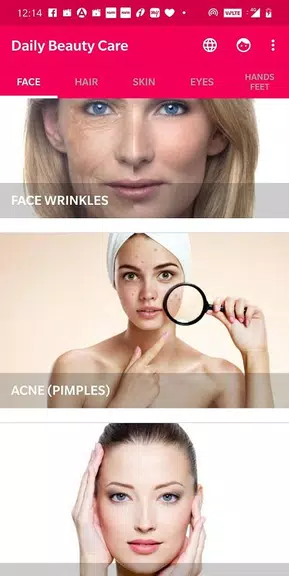 Cuidado diario de belleza Captura de pantalla 0