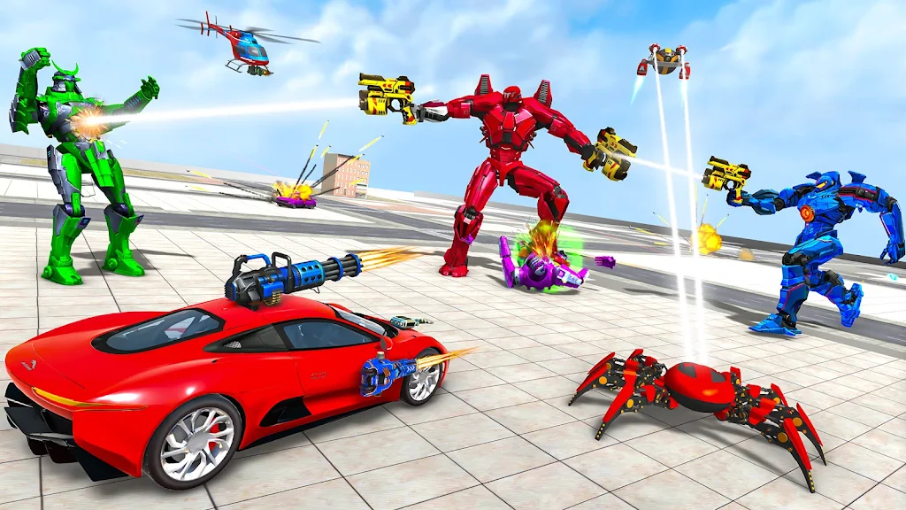 Spider Robot Games: Robot Car Captura de pantalla 3