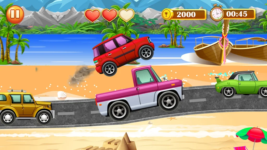 Hill Climb Car Racer-Car Game Tangkapan skrin 1