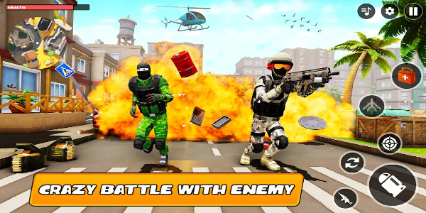 FPS War Poly Gun Shooting Game Screenshot 2