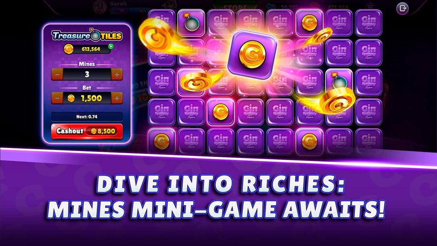 Gin Rummy Super - Card Game Tangkapan skrin 1