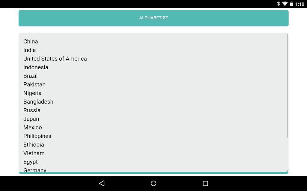 Alphabetizer স্ক্রিনশট 0