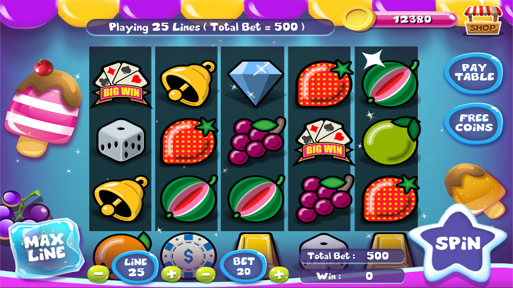 Slot Matchine IceCream - Vegas Casino Slot Games Tangkapan skrin 0