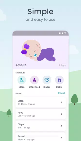 Schermata Baby Tracker: Sleep & Feeding 1