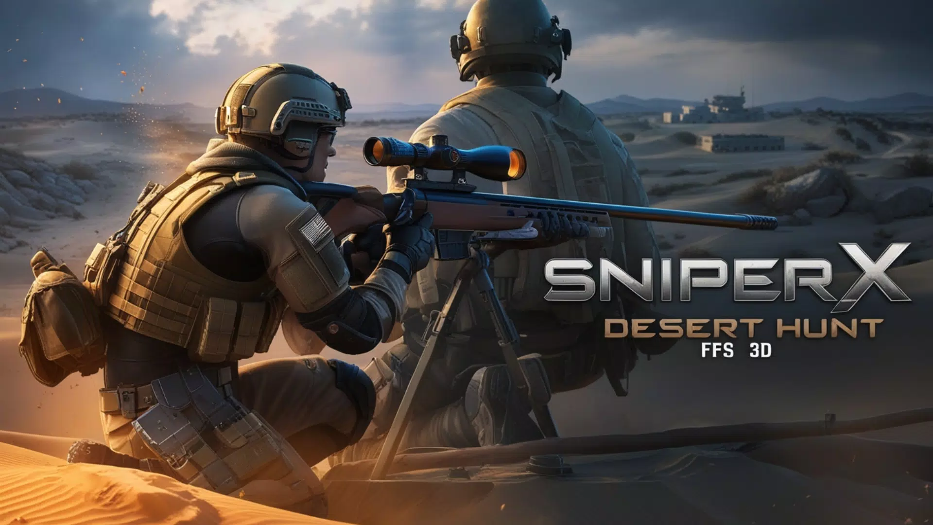 Sniper X : Desert Hunt FPS 3D 스크린샷 1