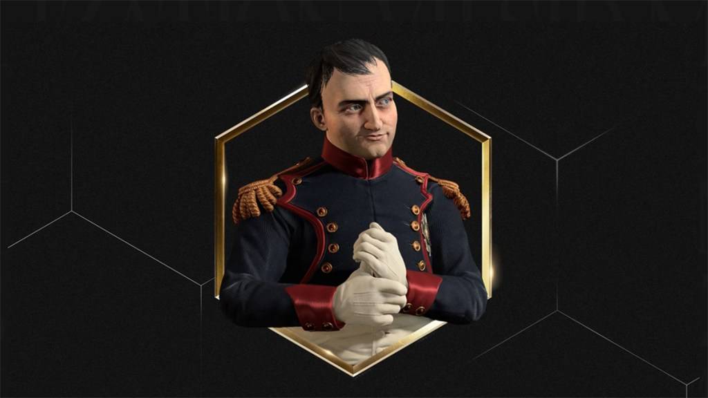 An image of the Emperor Napoleon Persona in Civilization 7.