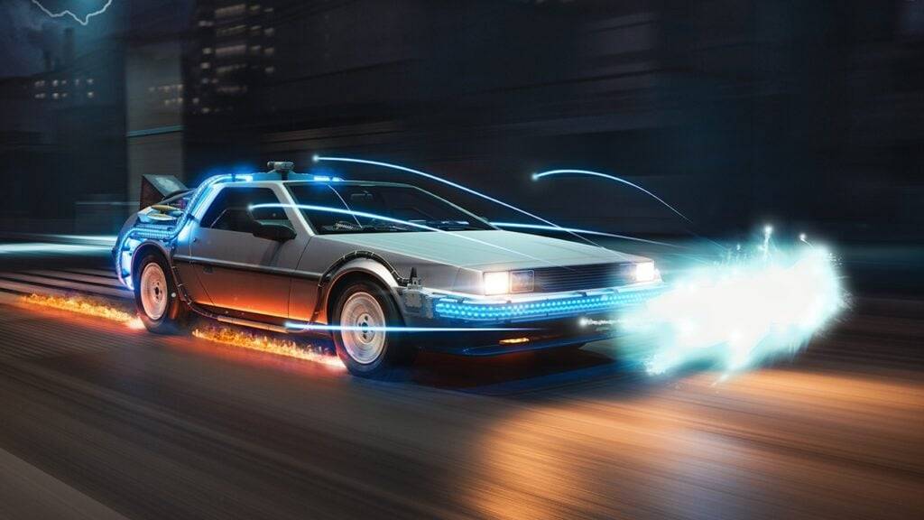 De iconische 'Time Machine' van Back to the Future ligt nu voor het oprapen in CSR2