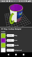 3D Mug Mockup Designer Captura de pantalla 3