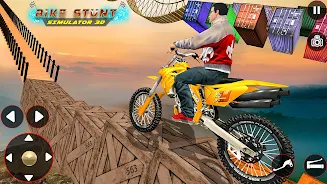 Bike Stunt 3D Simulator Games Captura de tela 2