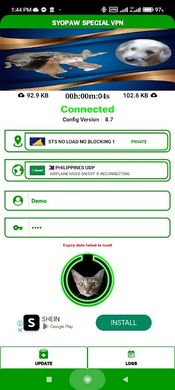 Syopaw Special VPN Tangkapan skrin 0