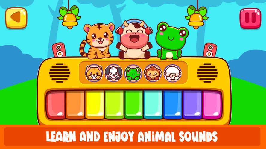 Piano Kids Toddler Music Games 螢幕截圖 1
