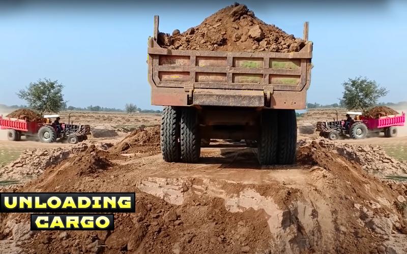 Tractor Trolley Farming Drive Captura de tela 1