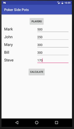 Poker Side Pots স্ক্রিনশট 0