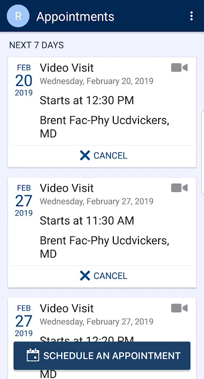 MyUCDavisHealth 螢幕截圖 1