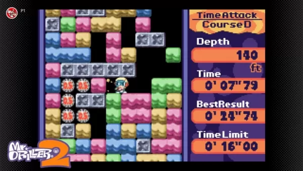 Anna digging through blocks in Mr Driller 2