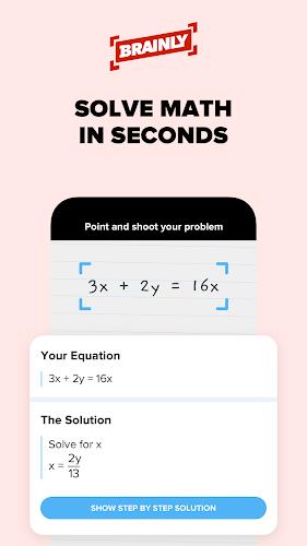 Brainly – Homework Math Solver স্ক্রিনশট 1