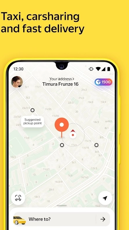 Yandex Go: taxi and delivery Ekran Görüntüsü 1