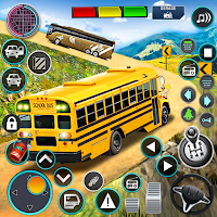 Offroad School Bus Driver Game ภาพหน้าจอ 1