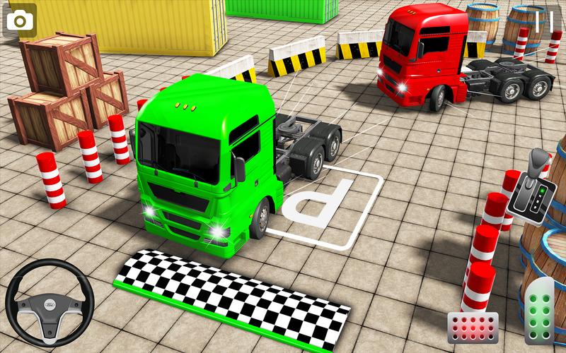 Real Euro Truck Parking Games ဖန်သားပြင်ဓာတ်ပုံ 1