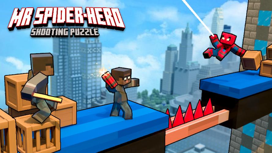 Mr Spider Hero Shooting Puzzle 螢幕截圖 0