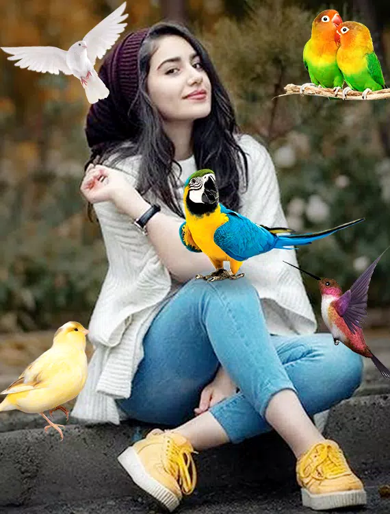 Birds Photo frame : Bird photo Tangkapan skrin 1