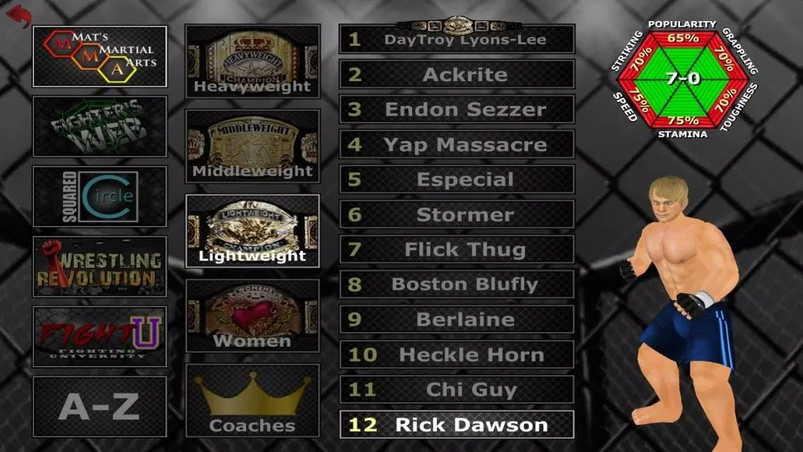 Weekend Warriors MMA Captura de tela 1