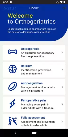 AOTrauma Orthogeriatrics Screenshot 1