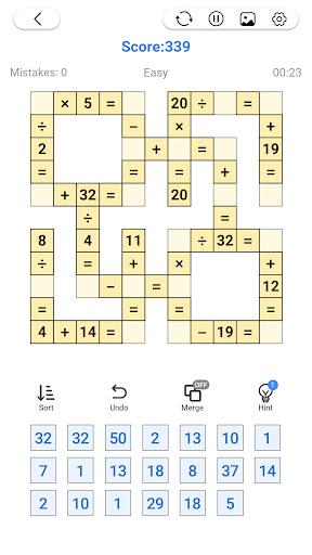 Math Number: Cross Math Puzzle Schermafbeelding 0