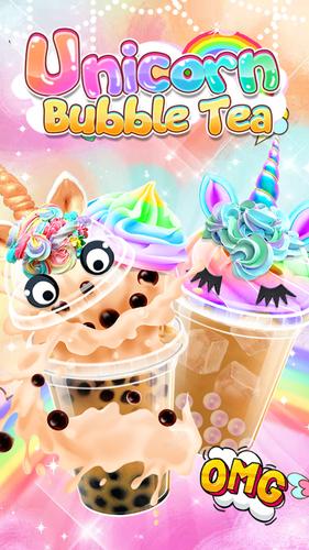 Unicorn Bubble Tea - Icy Drink スクリーンショット 0