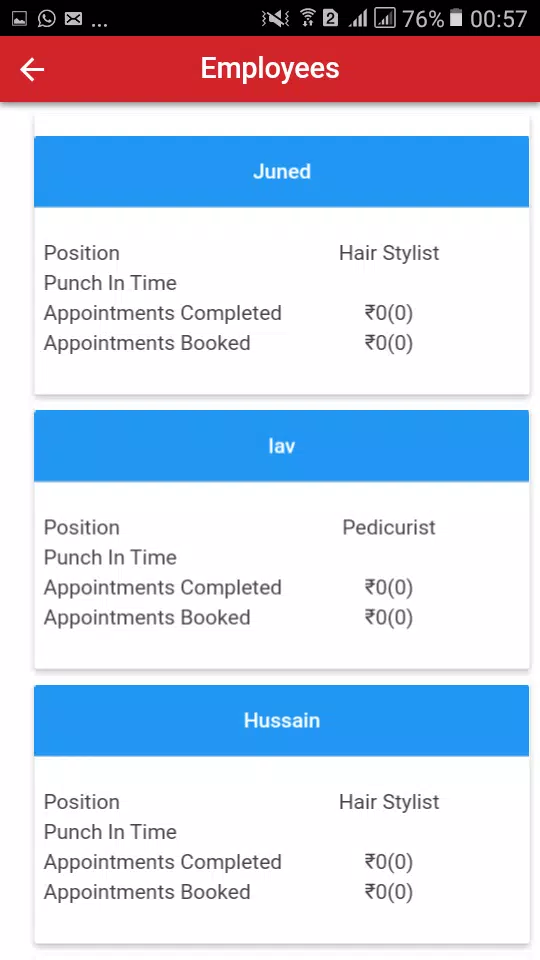 Schermata Be U Salons Partner App 0