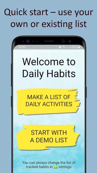 Schermata Daily activities tracker 1