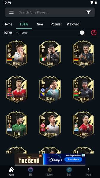 FUTBIN 24 Database & Draft Capture d'écran 2