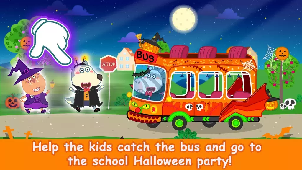 Wolfoo School Halloween Night Скриншот 2