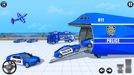 Police Multi Level Formula Car Parking Games Ekran Görüntüsü 1