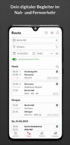 Bahn: Fahrplan & Live Tracking Скриншот 0