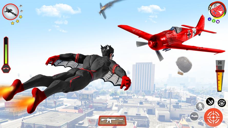 Flying Bat Robot Bike Game ภาพหน้าจอ 3