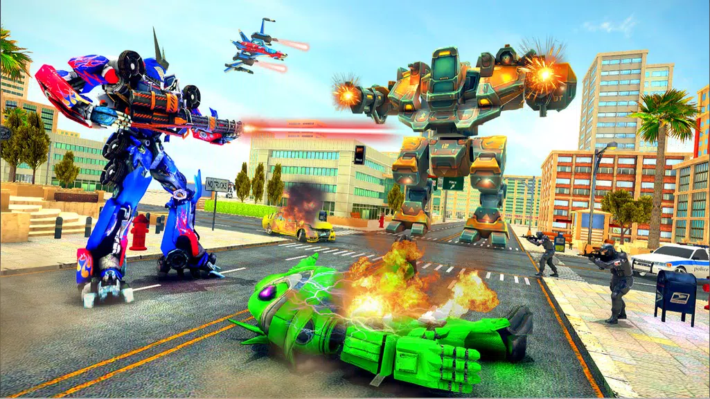 Truck Robot Transform Game 螢幕截圖 1