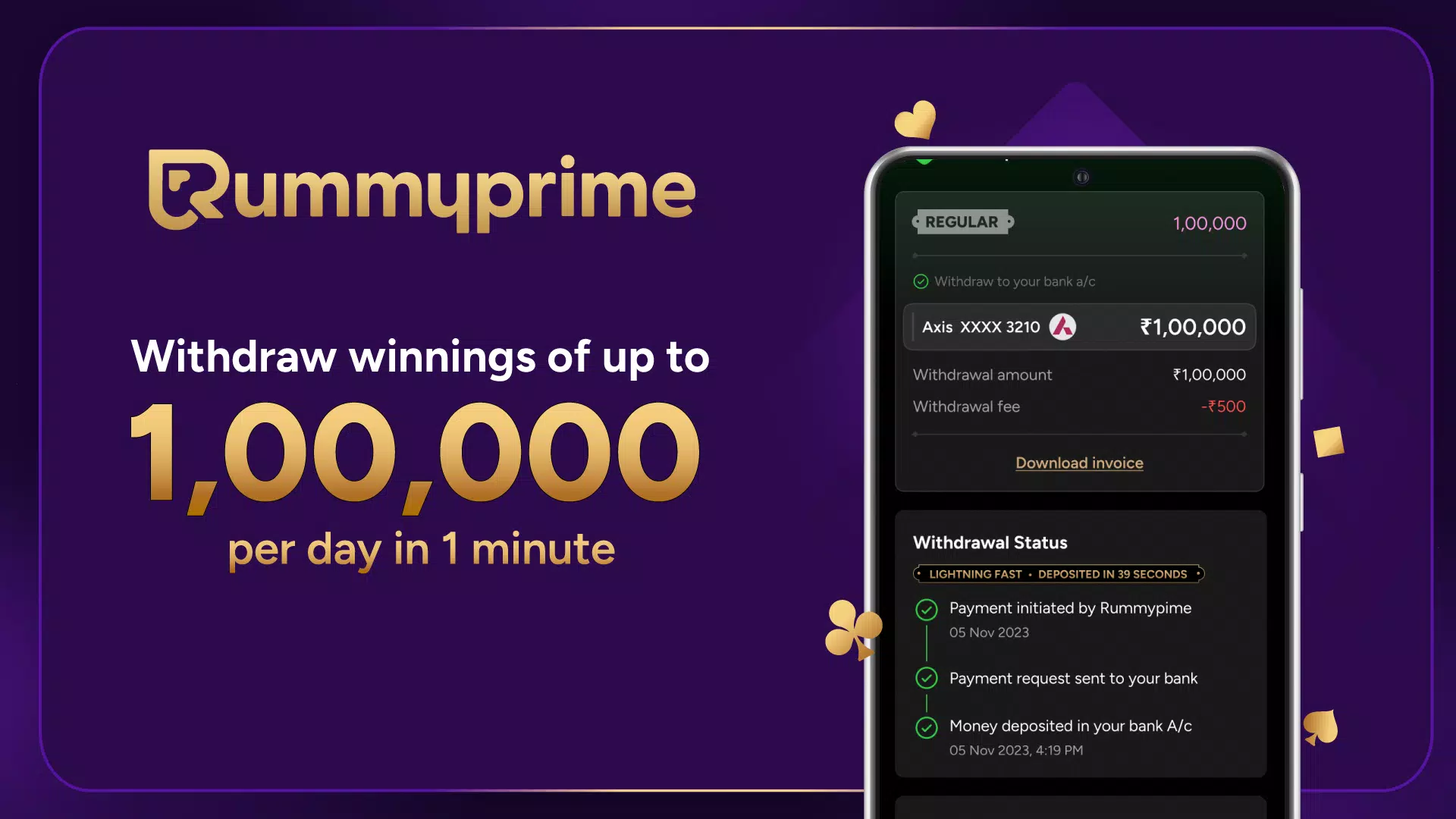 RummyPrime - Rummy Cash Game Capture d'écran 0